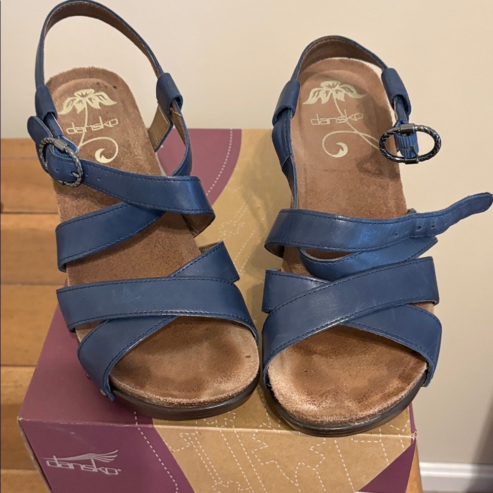 Dansko Women's Blue Strappy Sandals - Picture 3 of 11